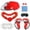 Rouge, variante sur DEBGFS Casque VR Noir Lunettes VR avec Poignée Accessoires VR Haut de Gamme en Silicone Blanc,Noir
