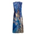 thumbnail image 5 of TJAZFJPA Robe d'Automne Femme Mode Printemps et Été Imprimée Sans Manches Col en V Fermeture Éclair Latérale Robe de Plage Grande Taille Robe Noire, 5 of 5