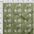 thumbnail image 2 of oneOone Georgette Viscose Light Green Fabric Florals Fabric For Sewing Printed Craft Fabric By The Yard 42 Inch Wide, 2 of 4