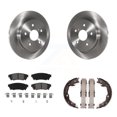 thumbnail image 1 of Transit Auto Rear Disc Rotors Semi-Metallic Pads and Parking Brake Shoes Kit for Car Toyota Camry RAV4 K8S-104371, 1 of 11