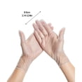 thumbnail image 3 of 200 Pcs Clear Disposable TPE Gloves Food Grade, Powder Free Kitchen Cooking Cleaning Gloves Medium Size, 3 of 8