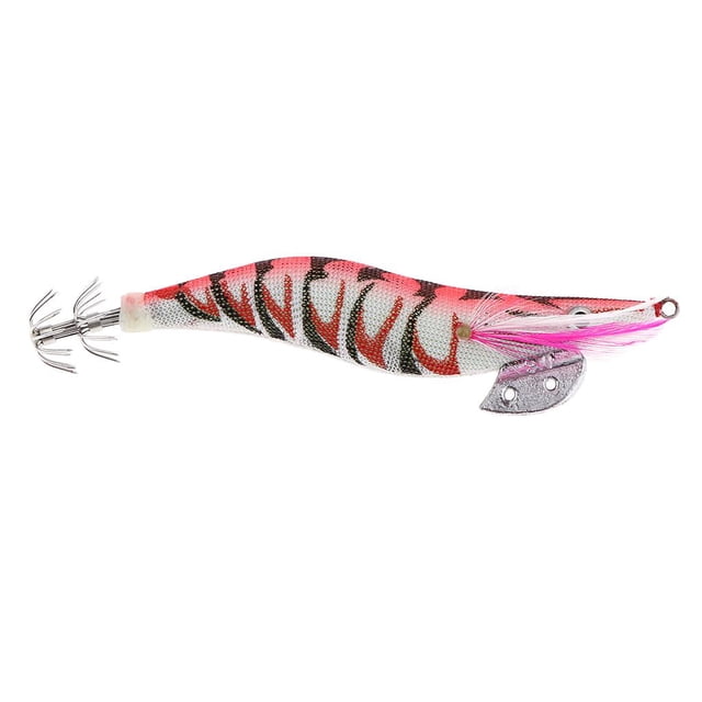 jinwen Crochet de Crevette Souple Noctilucent en Silicone Simulation Rouge