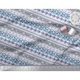 thumbnail image 2 of Soimoi Blue Silk Fabric Rose & Wild Animal Skin Patchwork Print Fabric by Yard 42 Inch Wide, 2 of 3