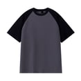 thumbnail image 1 of Birdeem Chemises pour Hommes T-Shirt à Manches Courtes Col Rond Assorti de Couleurs Automne, 1 of 10