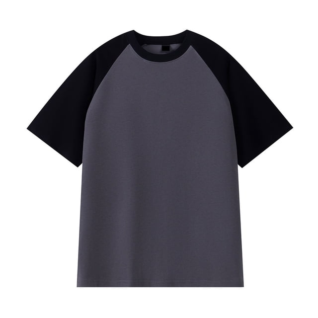 Birdeem Chemises pour Hommes T-Shirt à Manches Courtes Col Rond Assorti de Couleurs Automne
