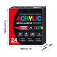 thumbnail image 2 of Stellaya Acrylic Markers Set For Adult Coloring Books Liquid Paint Pens With Fine Tip 2ML Art Supplies For Artists And Hobbyists, 2 of 2
