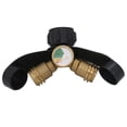 thumbnail image 3 of Amdohai Propane Y-Splitter Adapter with Gauge 2 Way LP Gas Adapter BBQ Tee Connector, 3 of 7