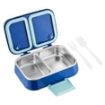 thumbnail image 2 of Boovnll Transparent Stainless Steel Lunch Box For Office Workers And Students With Compartments For Lunch Boxes Heated Light Meal Boxes Two Compartment Lunch Box, 2 of 6