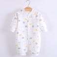 thumbnail image 2 of MeetoTime Baby Clothes Cotton Jumpsuits Buttons V-Neck Long Sleeved Long Newborn Infant Rompers Crawling Clothes, 2 of 4