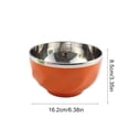 thumbnail image 3 of karymi Bol en Acier Inoxydable 304 Bol pour Enfants à Double Couche Originalité Bol Sammy Bol à Soupe Bol à Souper Bol de Riz Isolé Bol Coloré pour la Maison Cadeaux pour Hommes, 3 of 6