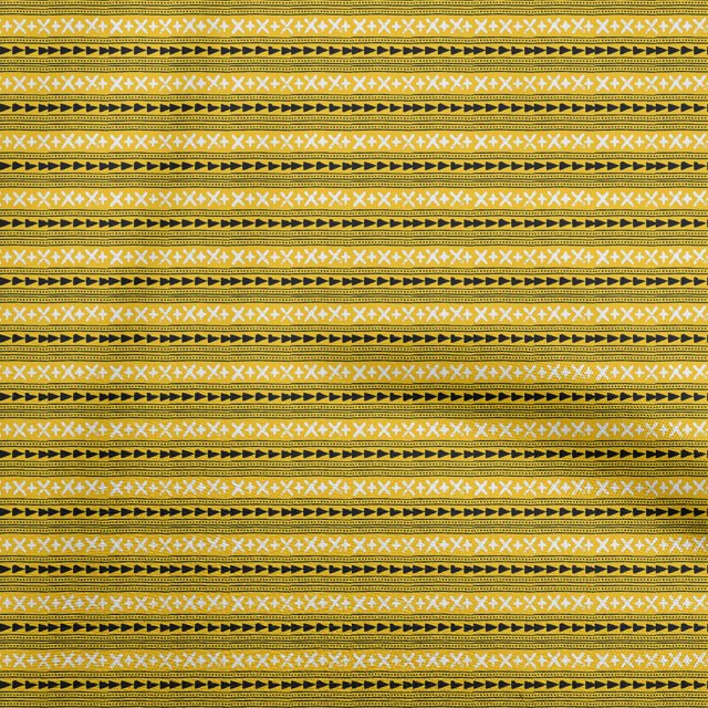 oneOone Georgette Viscose Yellow Fabric Block Sewing Craft Projects Fabric Prints By Yard 42 Inch Wide-9Y