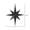 thumbnail image 1 of Vickerman M167517 Plastic Iridescent Glitter Bethlehem Star, 15.75", Black, 1 of 2