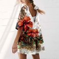 thumbnail image 4 of WILLBEST Fall Clothes Women Women Gradient Print Short Sleeve Jumpsuit Short Loose Backless Jumpsuits Rompers Pantalon Jogging, 4 of 6