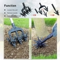 thumbnail image 4 of CUITING Rotary Cultivator Tool Garden Handheld Tiller Cultivator Cordless Tiller for Reseeding Grass or Soil Mixing, 4 of 7