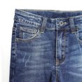 thumbnail image 4 of KIDSCOOL SPACE Boy Jeans,Kid Ripped Elastic Band Inside Slim Fit Denim Jeans Pants,Blue,8-9 Years, 4 of 6