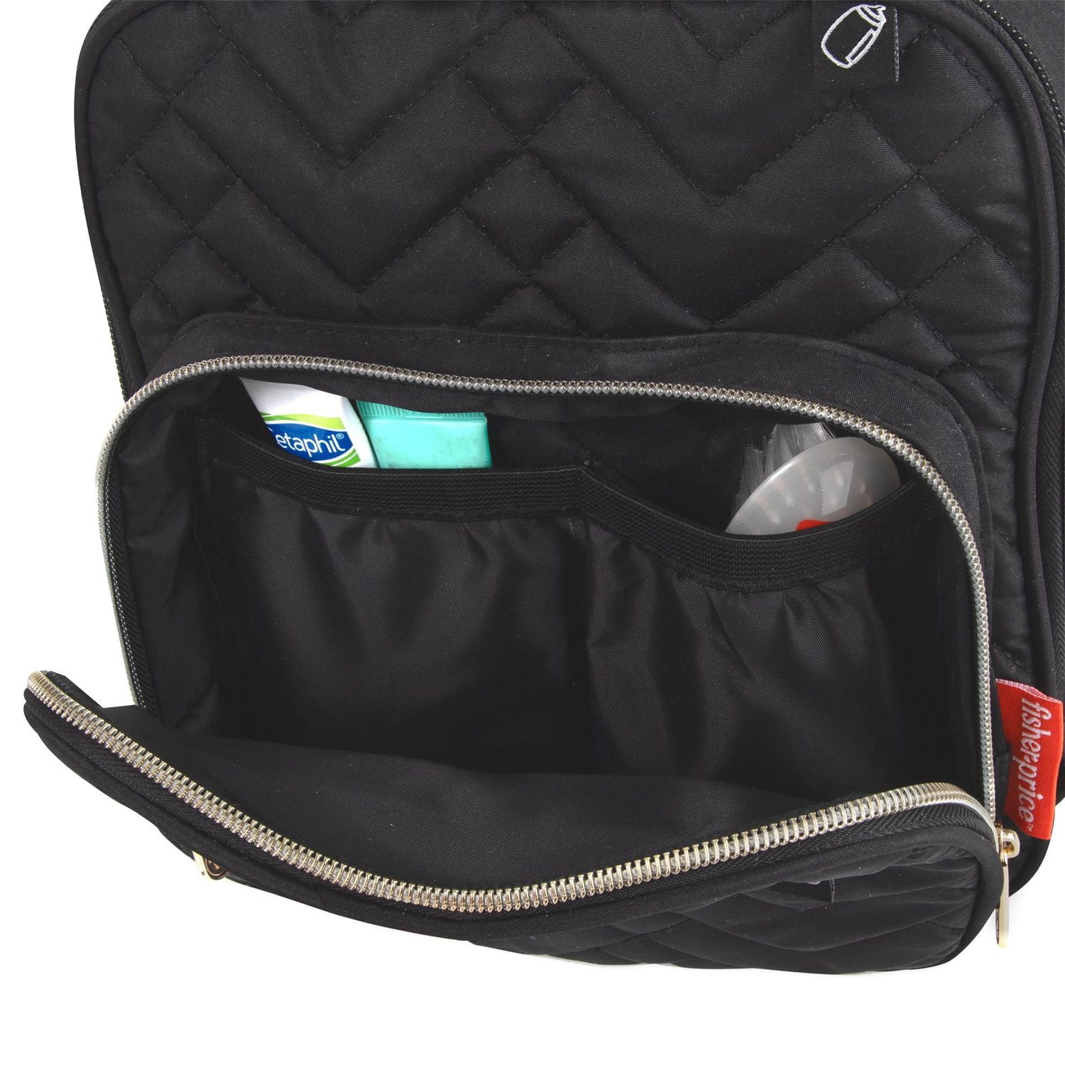 Sac fourre-tout isotherme pour biberons de Fisher-Price, noir