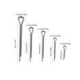 thumbnail image 4 of Ensemble de 175 Pcs 5 Types de Goupilles de Claquette en Alliage de Zinc en Métal Séparées Assortiment Kit Quincaillerie de Fixation, 4 of 11