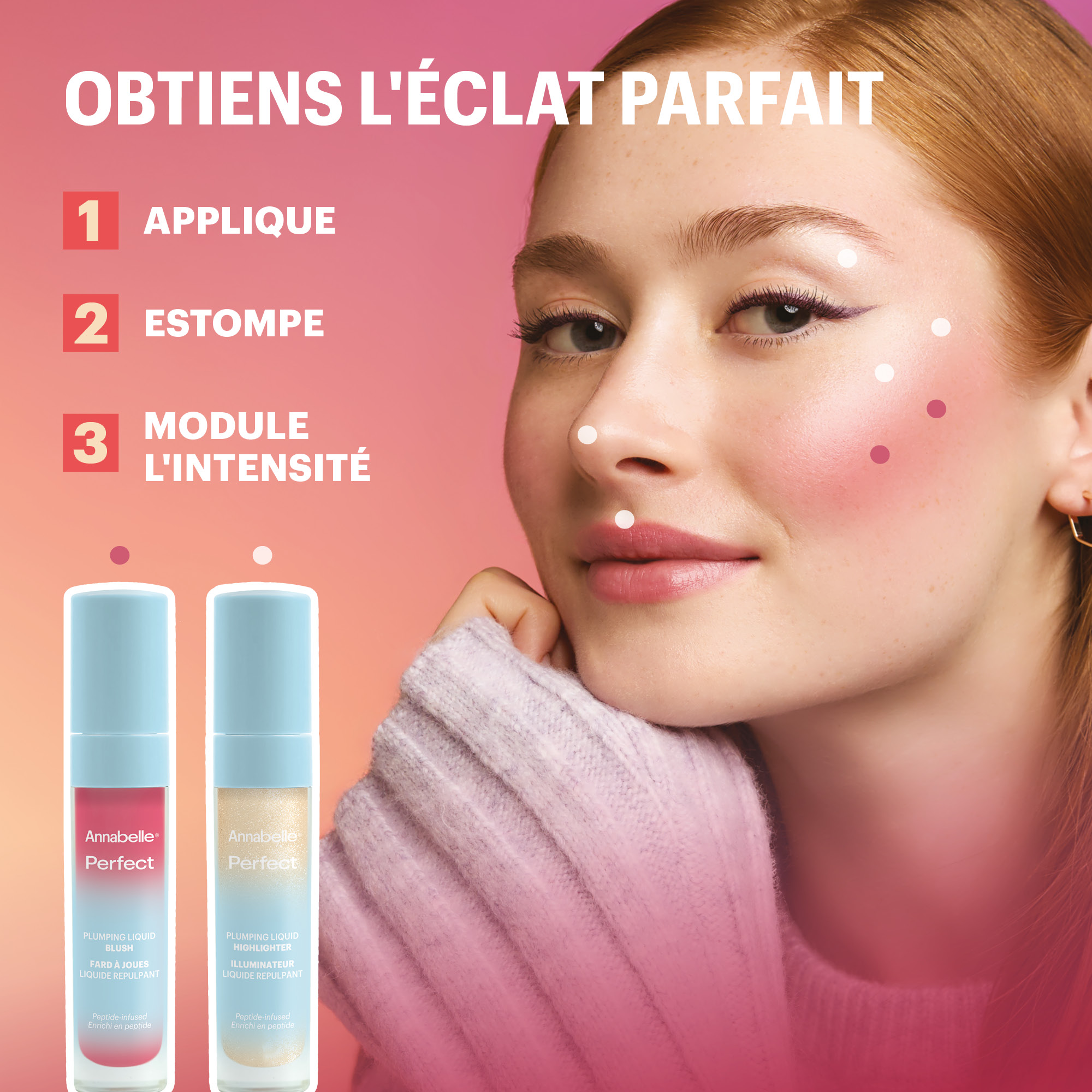 Annabelle Perfect Illuminateur liquide repulpant Rose lunaire