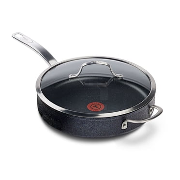 T-fal Stone Shield 5 Qt / 11.8" Jumbo Cooker with DefenseShield™ Technology, 6-Multilayer construction, robust stone texture, dishwasher and oven-safe