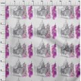 thumbnail image 3 of oneOone Polyester Lycra Violet Tissu Monuments Voyage Robe Tissu Matériel Tissu Imprimé par la Cour 56 Pouces de Large, 3 of 4