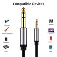 thumbnail image 4 of Durable Aluminium Alloy Audio Cable, 3.5mm To 6.5mm Audio Adapter Cable, HiFi Sound For Speaker For Mixer 1.8M, 4 of 8