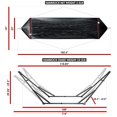 thumbnail image 2 of Tranquillo Universal Hamac Double de 106,5 Po avec Support et Sac Ajustables, Noir, 2 of 5
