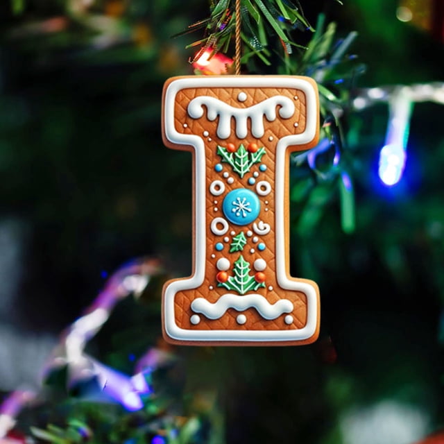 LSLJS 26 Letters Christmas Tree Decoration Pendant Christmas Tree Ornaments Personalized DIY Christmas Ornaments Christmas Decorations Xmas Tree Hanging Decor