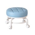 thumbnail image 1 of Lipstore 360 degree Rotating Low Roller Seat Stool Pulley Low Stool for Living Room Kitchen Blue, 1 of 8