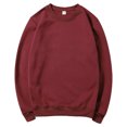 thumbnail image 1 of vdgthytj Men's Crewneck Sweatshirt Long Sleeve Basic Solid Color Shirts Fall Fleece Casual Loose Pullover Tops, 1 of 3