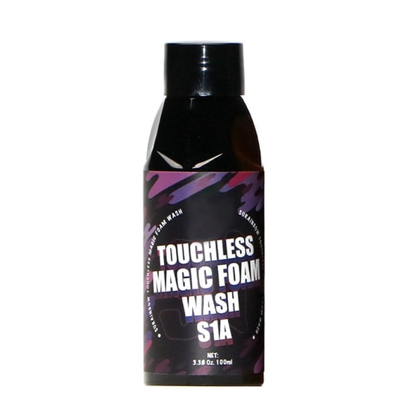 Touchless Magic Foam Wash S1 A - Concentrated Car Wash Liquid, High-Foam Cleaning, Strong Decontamination, Water-Wax Polish for Car Body, Wheels & Glass