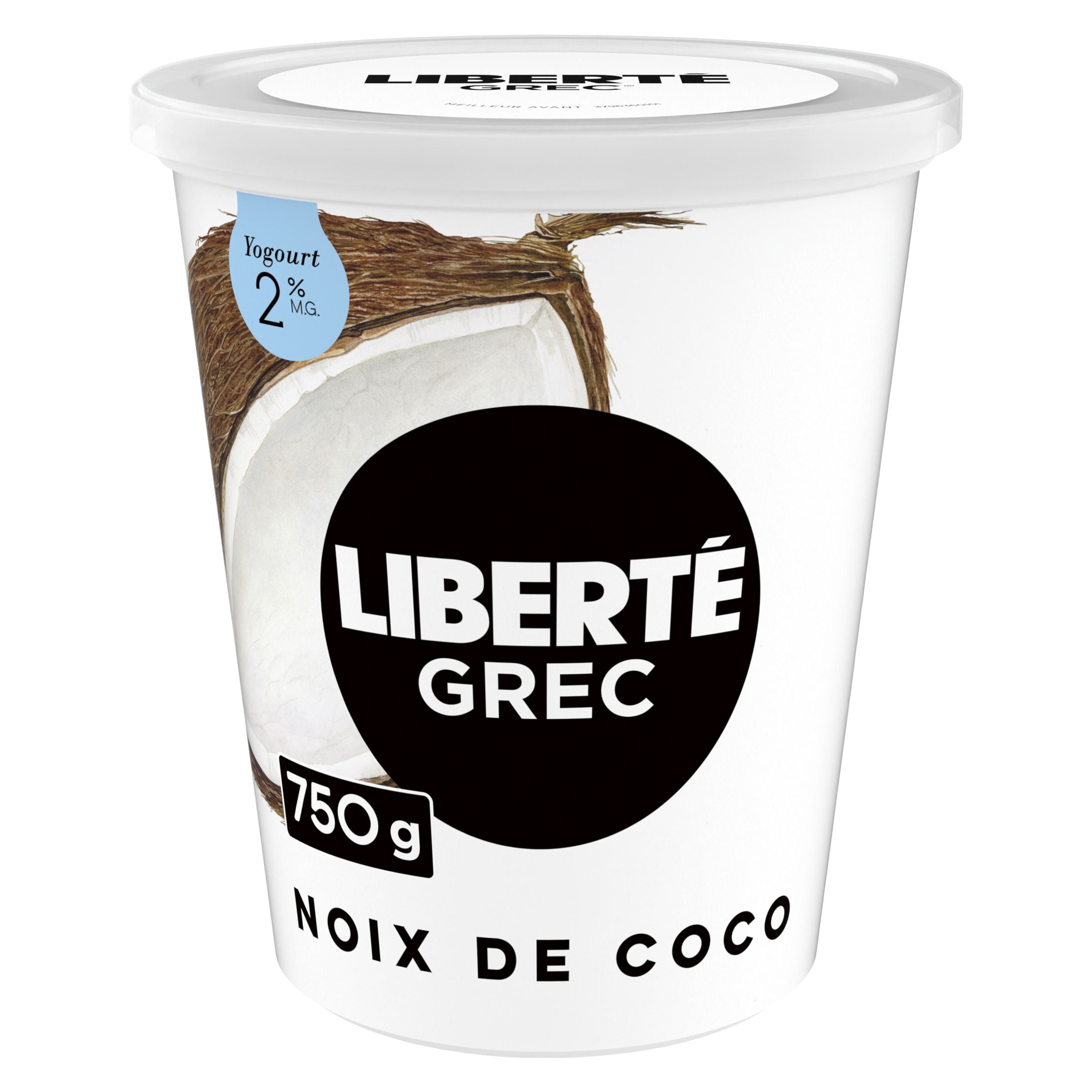 Liberte Grec Yogourt Noix De Coco, 750Gr
