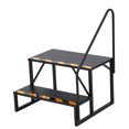 thumbnail image 2 of BeesClover RV Steps with Handrail,Heavy Duty Stable Universal Stair,Mobile Home Stairs Outdoor RV Step Ladder for Travel Trailer Pool Hot Tub Trampoline, 2 of 7