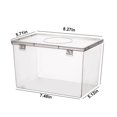 thumbnail image 2 of EGNMCR Storage Containers, Kitchen Storage & Organization Airtight Bread Storage Containers Bread Box Plastic Reusable Loaf Cake Clear Bread Dispenser Fresh Bread Organizer Bin bread storage, 2 of 7