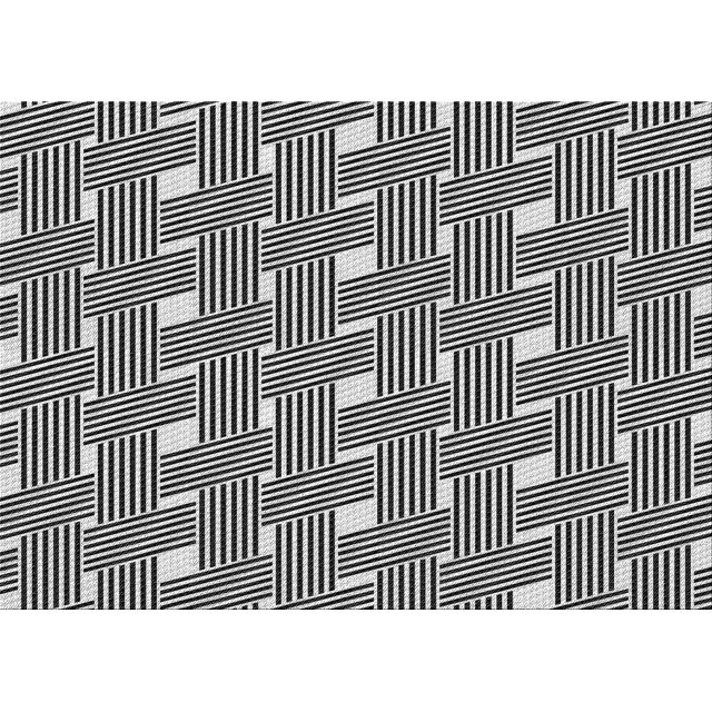 Ahgly Company Tapis d'Intérieur Lavables en Machine à l'Aide d'Un Rectangle de Transition Noir, 5' x 8'