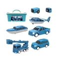thumbnail image 2 of Chmadoxn Magnetic Transform Engineering Car Assembled Toys Transforming Robot Toys Set For Boys 6 In 1 Magnetic Construction Trucks Transform Robot Play Vehicles deformity deformity, 2 of 5