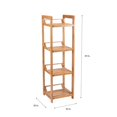 thumbnail image 4 of Organize It All 29954W Lohas 4 Tier Bamboo Tower, 4 of 5