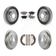 thumbnail image 1 of Transit Auto Front Rear Coated Disc Brake Rotors Ceramic Pads and Drum Kit for Car Volkswagen Jetta Beetle with 288mm Diameter Rotor KGT-102538, 1 of 11