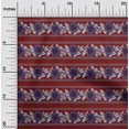 thumbnail image 1 of oneOone Polyester Lycra Fabric Leaves & Floral Block Printed Fabric 1 Yard 56 Inch Wide, 1 of 4
