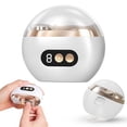 thumbnail image 1 of 3-Speed Automatic Nail Clipper with LED Light, Rechargeable Electric Nail Trimmer Safe for Elderly, Portable USB-C Manicure Set with Storage Case Quiet Operation, White, 1 of 6