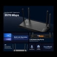 thumbnail image 3 of TP-Link Dual-Band BE3600 Wi-Fi 7 Router (Archer BE230) - 4-Stream 3.6 Gbps, 2×2.5G + 3×1G Ports, USB 3.0, 2.0 GHz Quad Core, 4 Antennas, VPN Clients & Server, EasyMesh, HomeShield, MLO, Private IOT, 3 of 8