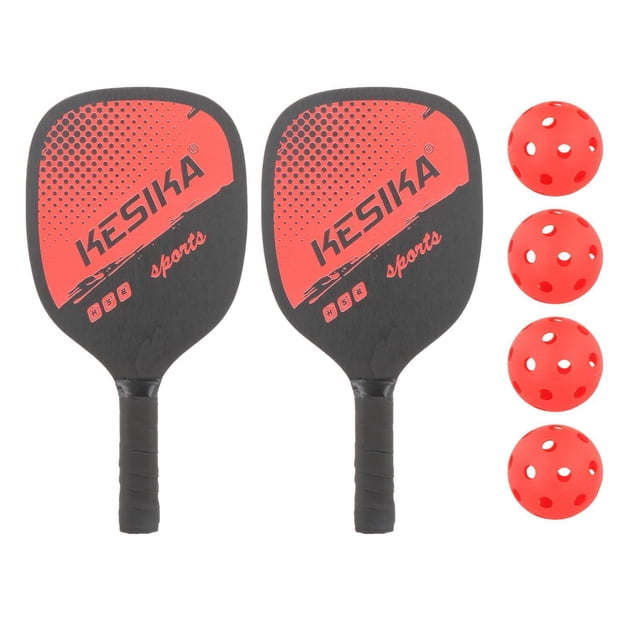 Xingzhi Professional Pickleball Paddles Comfort Grip with Bag 4 Balls Racquets Red