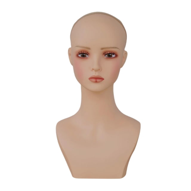 Xuanheng Mannequin pour Femme Tête Mannequin Buste Polyvalent Accessoire d'Exposition de Table Style d'Exposition B