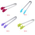 thumbnail image 4 of 2 Pieces Portable Mini Silicone Hand shape tongs 430 Shape Muffins Pancakes Cookies Chocolate Tongs Serving Clips Kitchen Gadgets, 4 of 8
