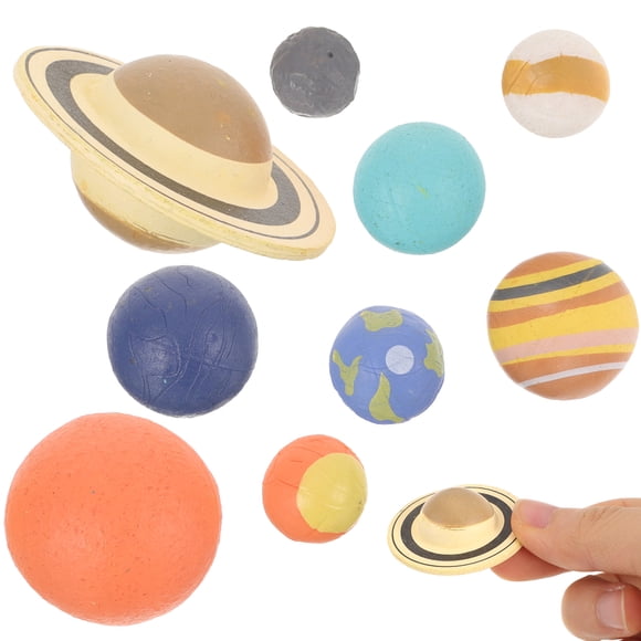 1 Ensemble de Modèles de Planètes Système Solaire Figurines de Planètes Jouets Éducatifs pour Enfants Cadeaux pour Amateurs d'Astronomie