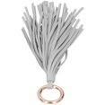 thumbnail image 2 of Craft Keychain, Practical Decorative Tassel Keychain Leather Tassel Design Widely Used  For Handbags Decoration For Mobile Phones For Car Keys Gray, 2 of 8