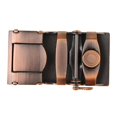 thumbnail image 4 of Esquirla Ratchet Alloy Belt Buckle Replacements Rectangle Automatic Slide Buckle DIY Copper, 4 of 7