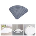 thumbnail image 2 of Corner Bath Shower Mat Non Slip Pad Quadrant Sector Rubber Anti-Bacterial Mat, 2 of 8