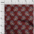 thumbnail image 1 of oneOone Coton Bio Voile Feuilles & Imprimé Floral BTY 42 Pouces de Large, 1 of 4