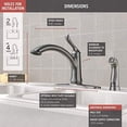 thumbnail image 1 of Delta Faucet Linden Single-Handle Kitchen Sink Faucet with Side Sprayer in Matching Finish, Arctic Stainless 4453-AR-DST, 1 of 6