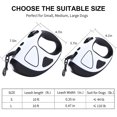 thumbnail image 2 of Retractable Dog Leash with LED Flashlight, Dog Safety Walking Leashes for Small Medium Large Dogs, 2 of 8